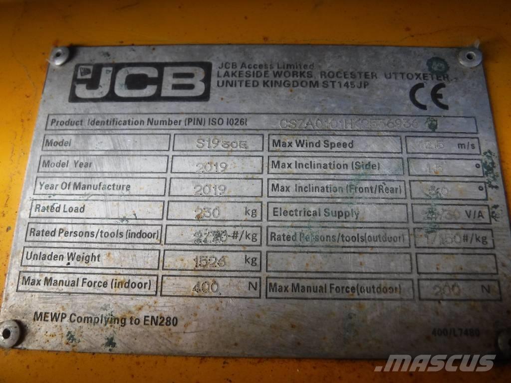 JCB S 1930 E Plataformas tijera