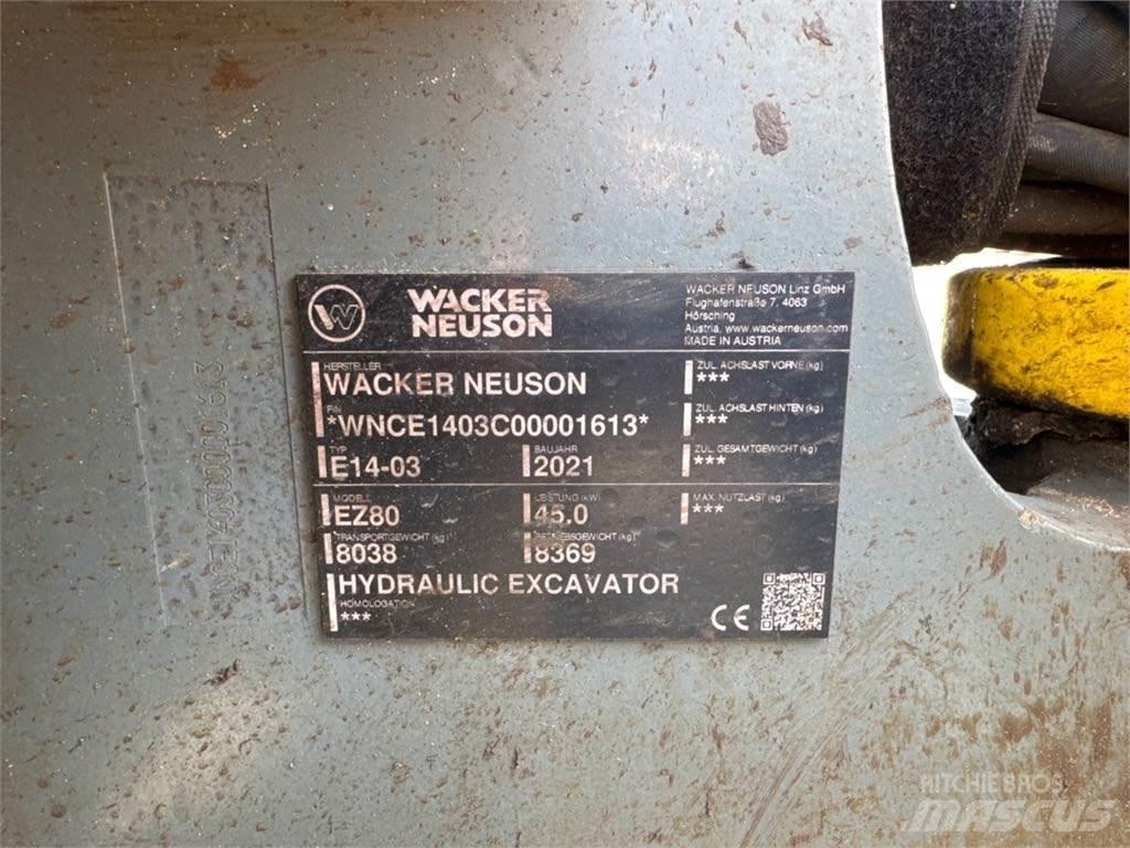 Wacker Neuson EZ80 Excavadoras de cadenas