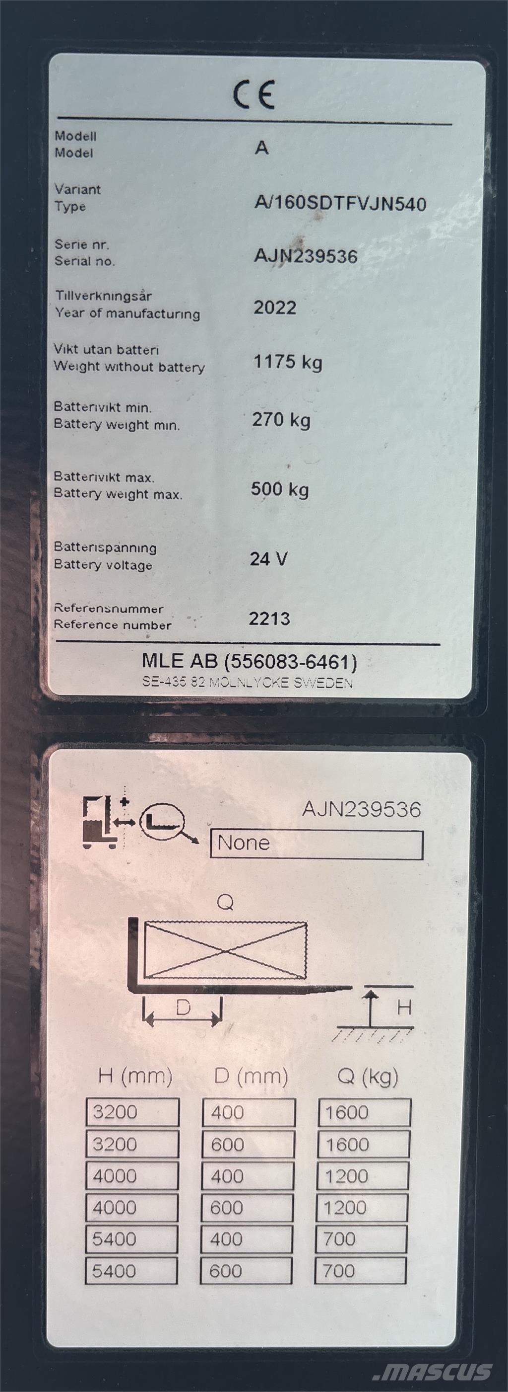 Atlet A160 Apiladores eléctricos autopropulsados