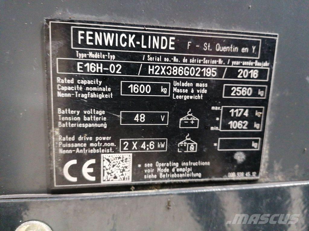 Linde E16H-02 Carretillas de horquilla eléctrica