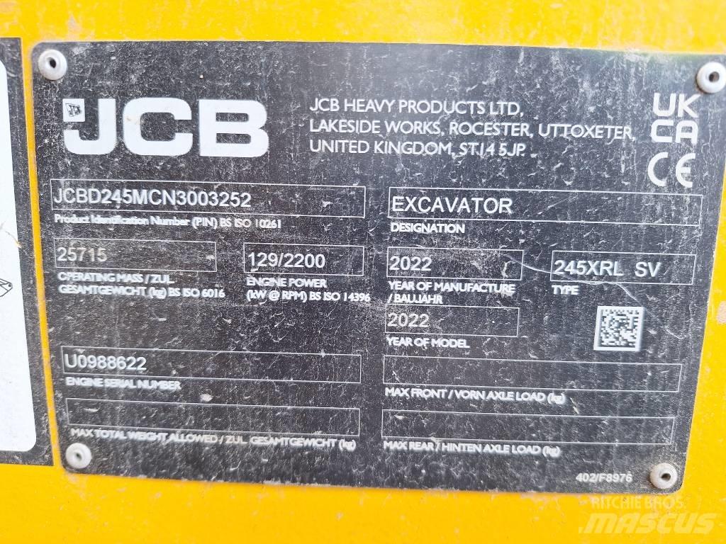 JCB 245 XR LC Excavadoras de cadenas