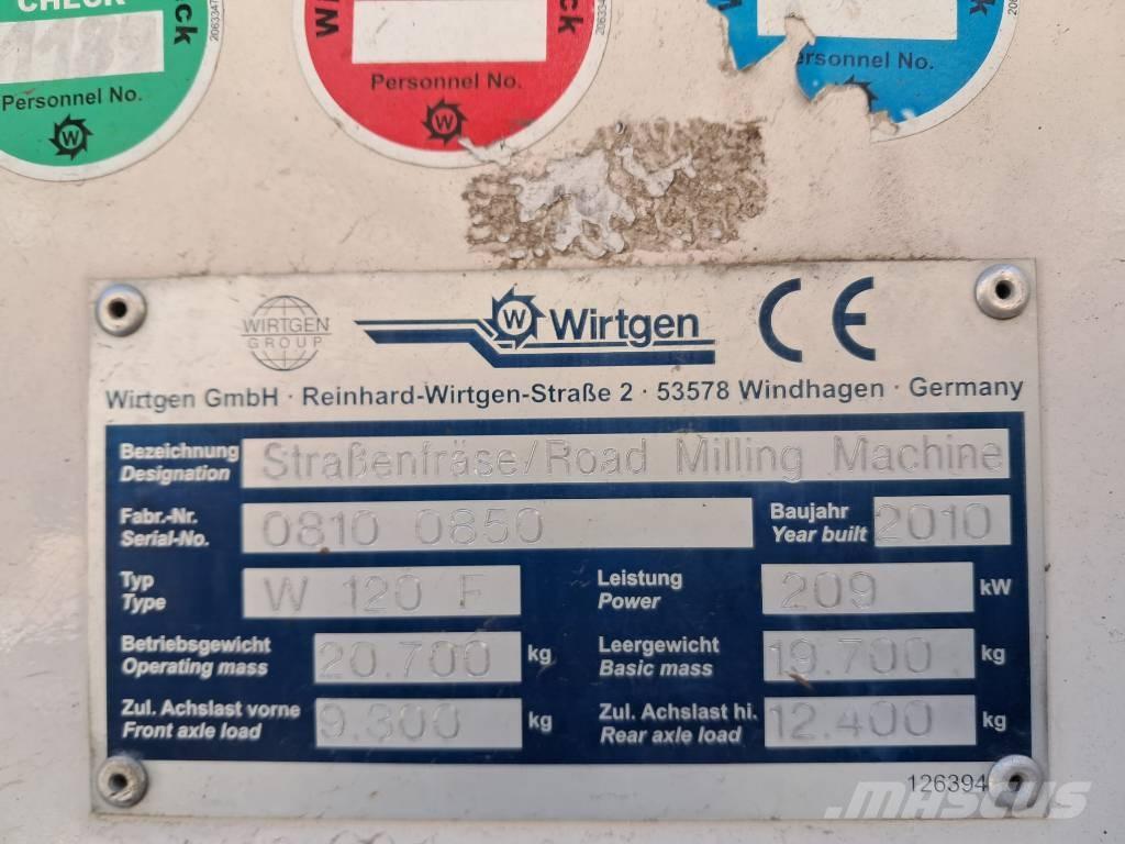 Wirtgen W 120 F Máquinas moledoras de asfalto en frío