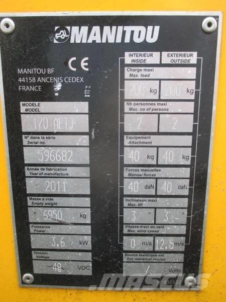 Manitou 170AETJ Plataforma de trabajo articulada