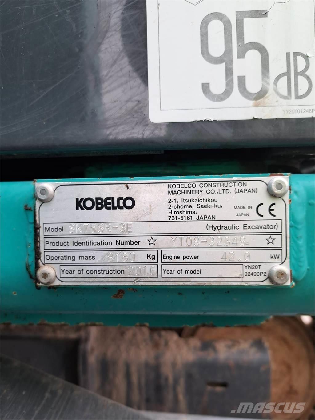 Kobelco SK75SR-3E Mini excavadoras < 7t