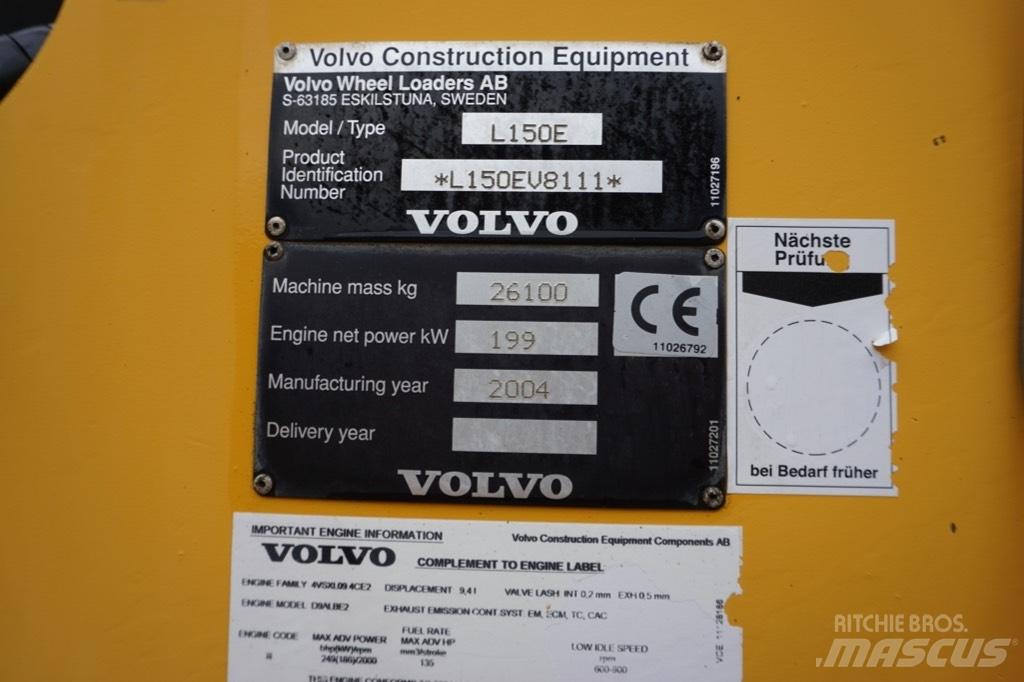 Volvo L 150 E Cargadoras sobre ruedas