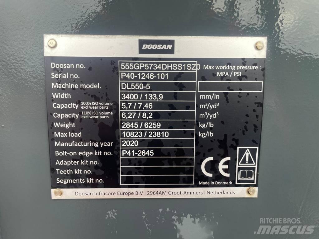 Doosan DL550 bucket Cucharones