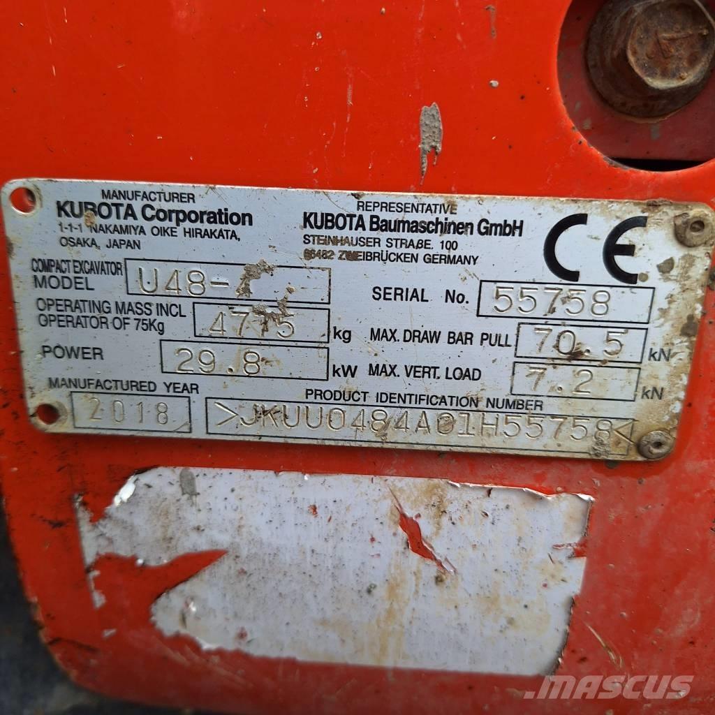 Kubota U 48-4 Mini excavadoras < 7t