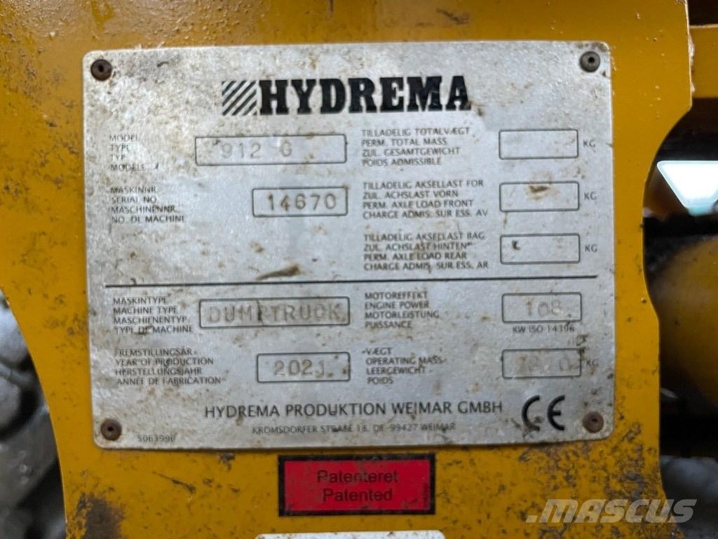 Hydrema 912 G Dúmpers articulados