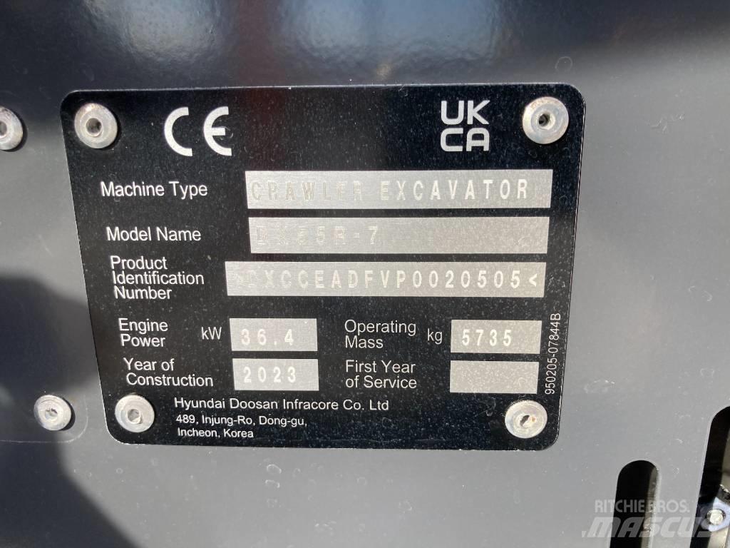 Develon DX 55 R-7 Mini excavadoras < 7t