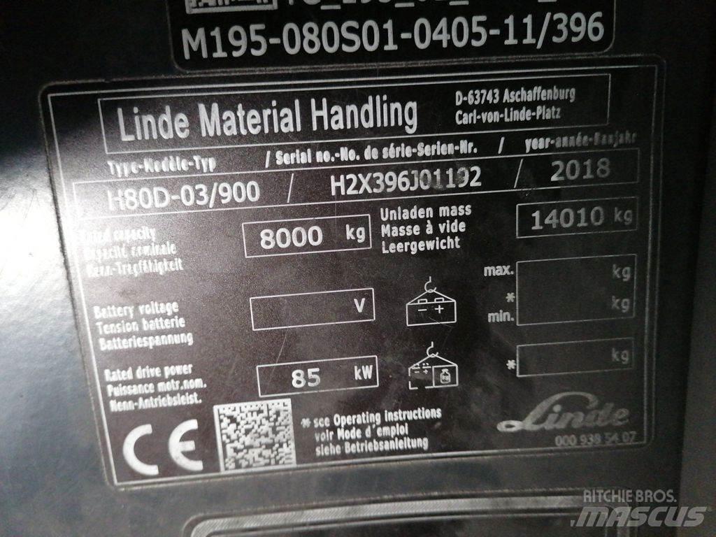 Linde H80D-03/900 Carretillas diesel