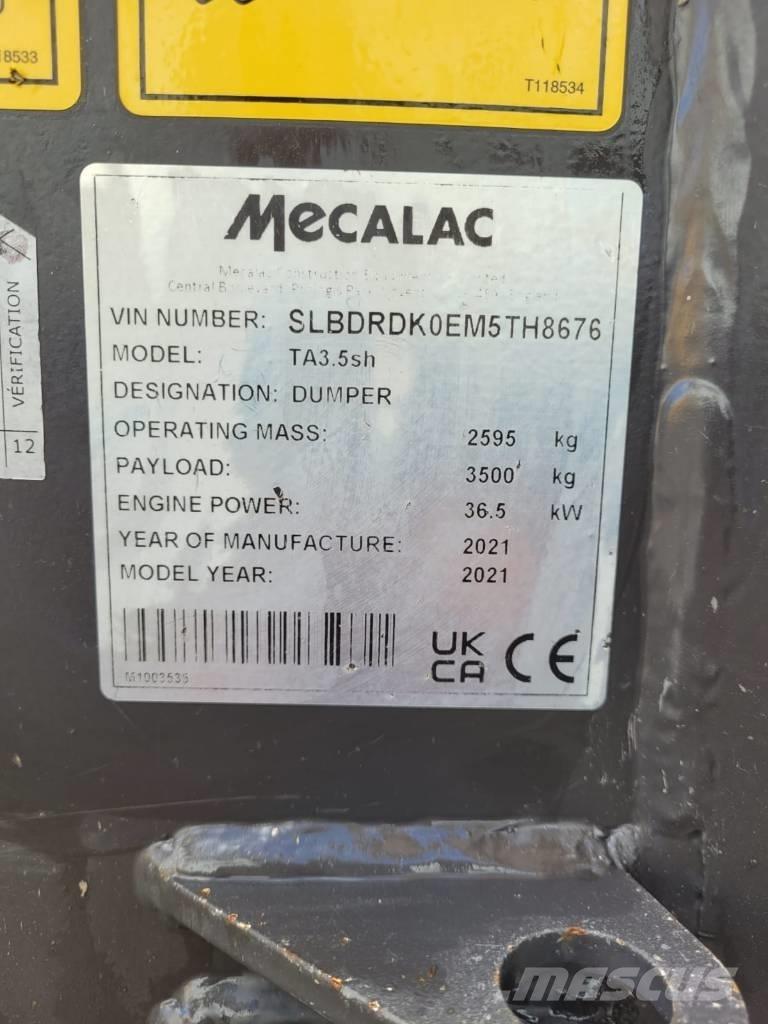 Mecalac TA 3.5 Dúmpers de obra