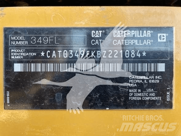 CAT 349FL Excavadoras de cadenas