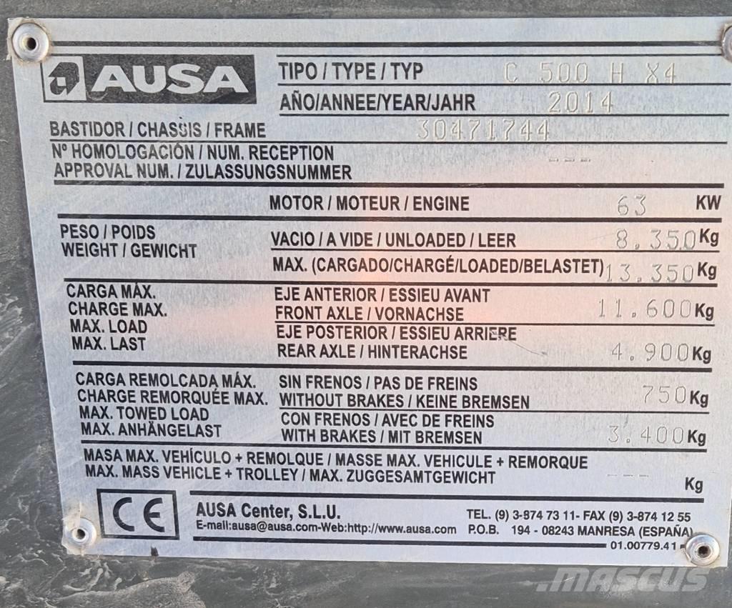 Ausa C 500 H X4 Carretillas elevadoras todo terreno