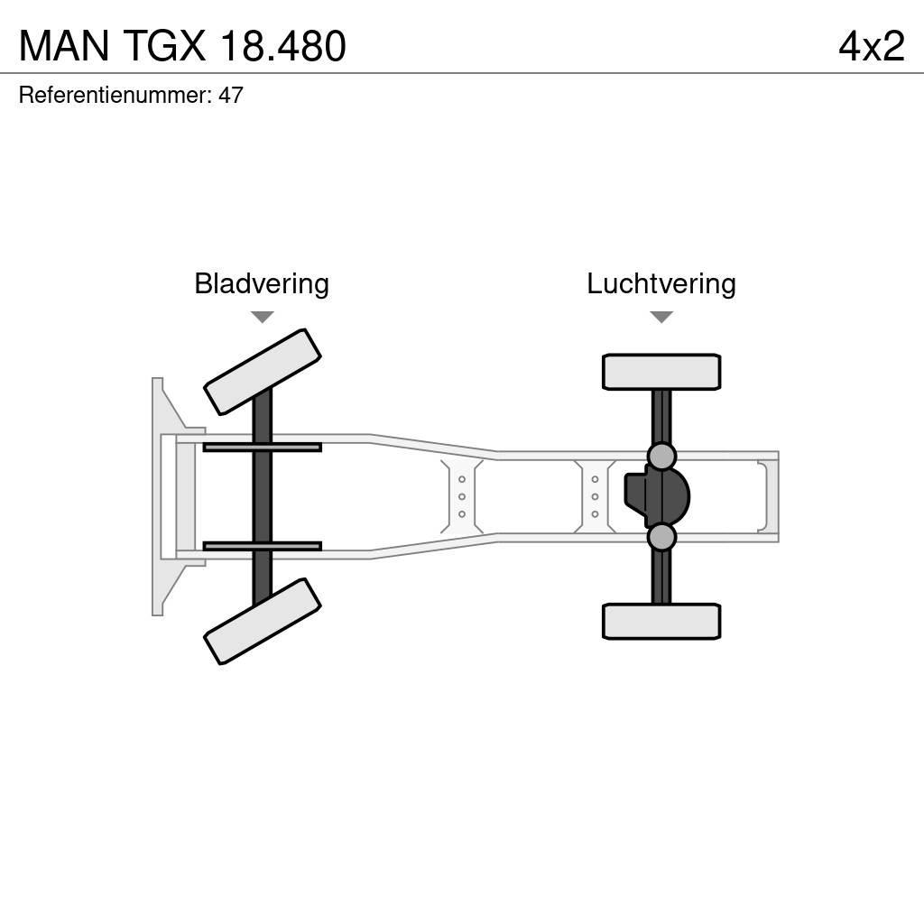MAN TGX 18.480 Cabezas tractoras