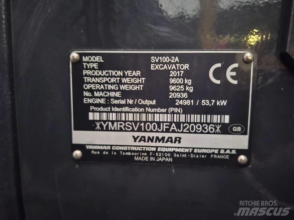 Yanmar SV 100-2A Excavadoras 7t - 12t