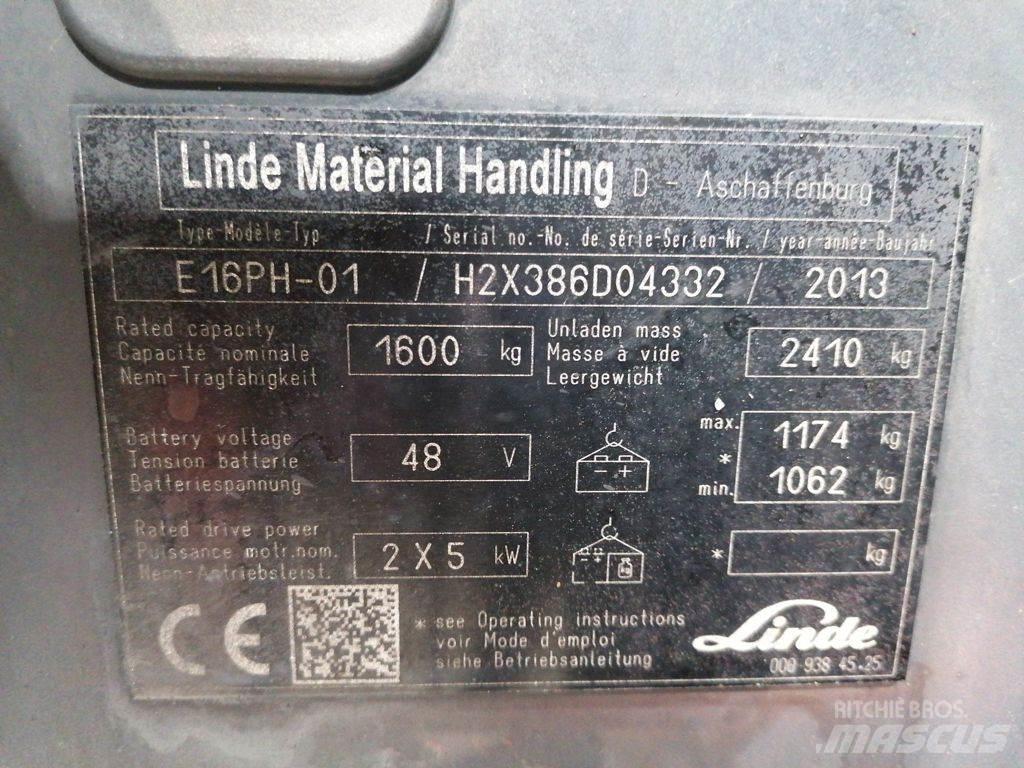Linde E16PH-01 Carretillas de horquilla eléctrica
