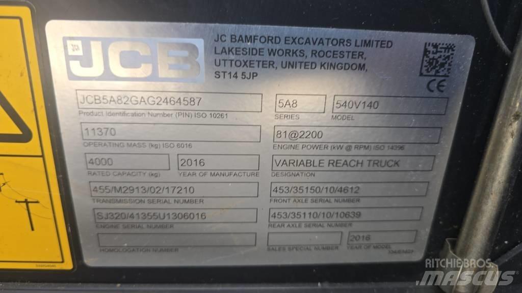 JCB 540-140 Carretillas telescópicas