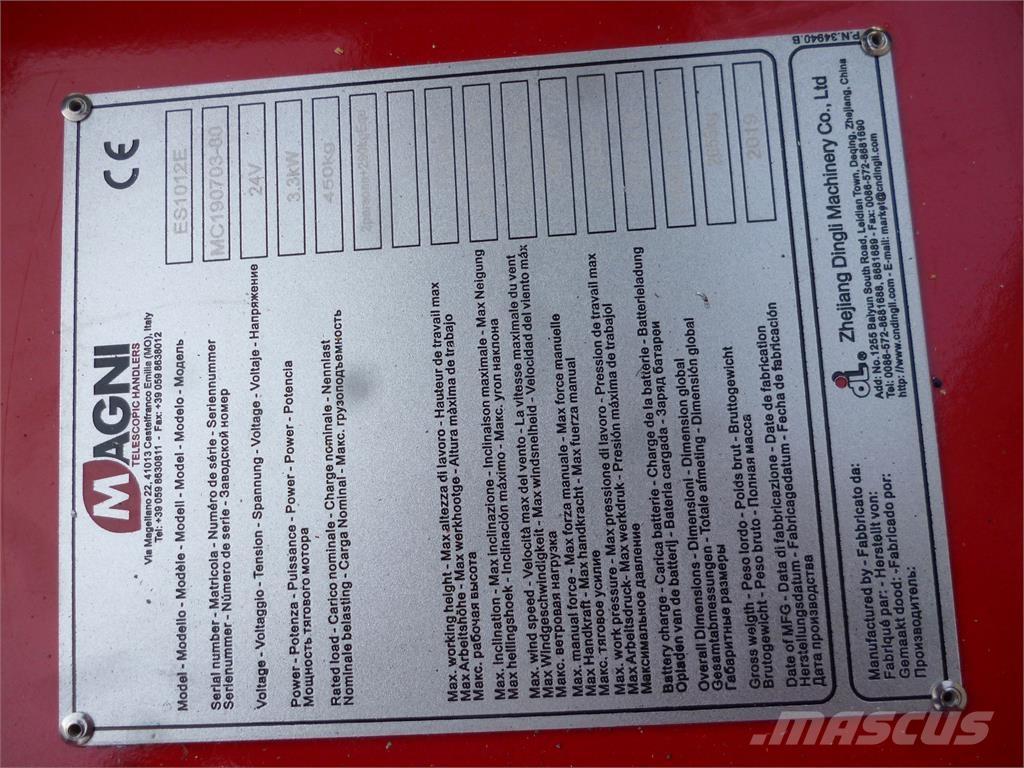 Magni ES1012E Plataformas tijera