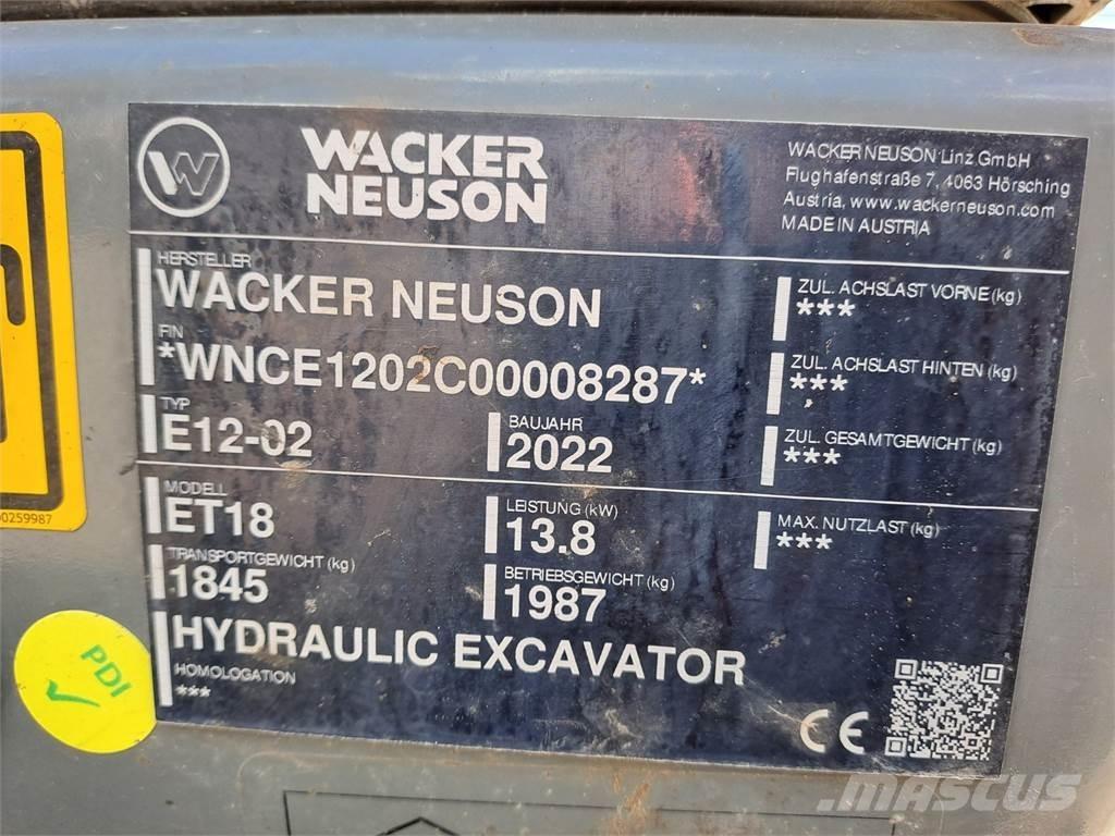 Wacker Neuson ET18 Excavadoras de cadenas