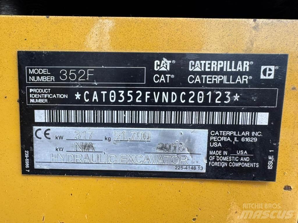 CAT 352F Excavadoras de cadenas