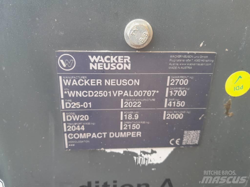 Wacker Neuson DW 20 Dúmpers de obra
