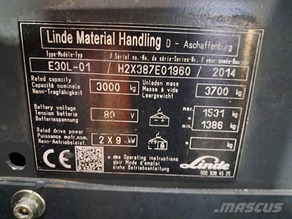 Linde E30L-01 Carretillas de horquilla eléctrica