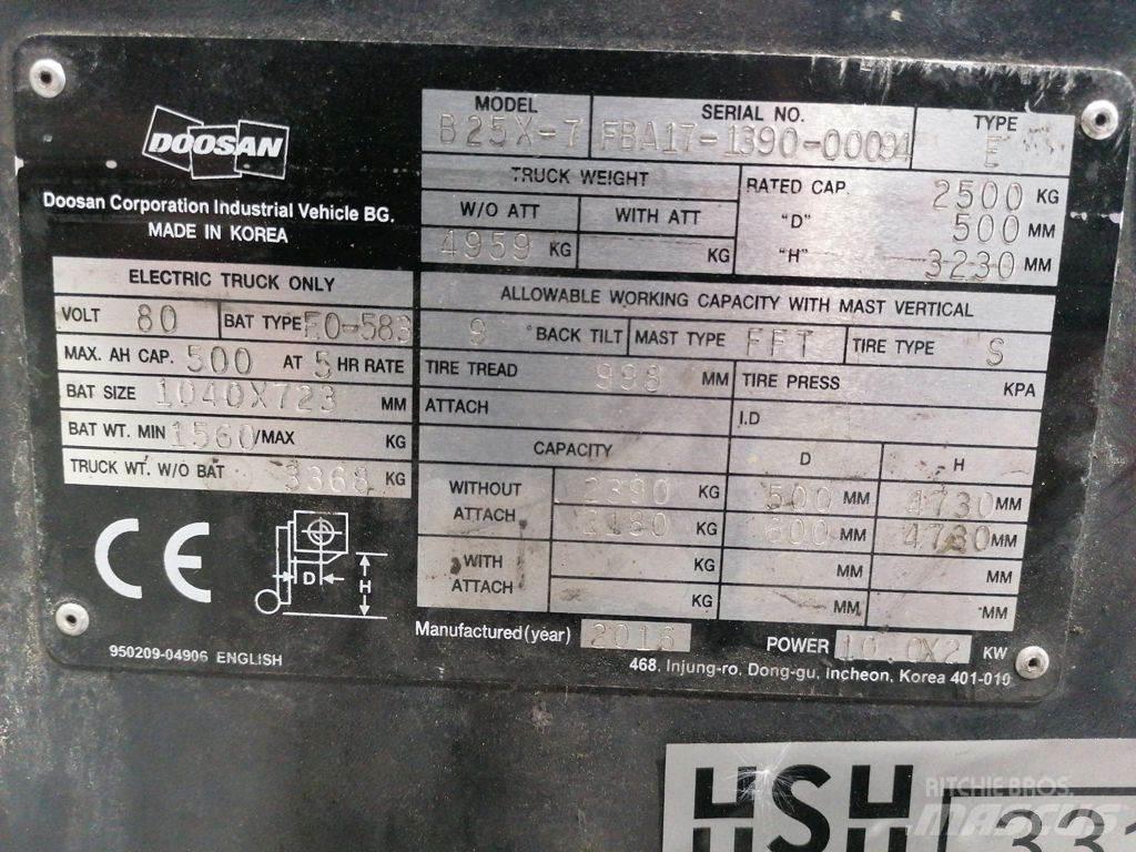 Doosan B25X-7 Carretillas de horquilla eléctrica