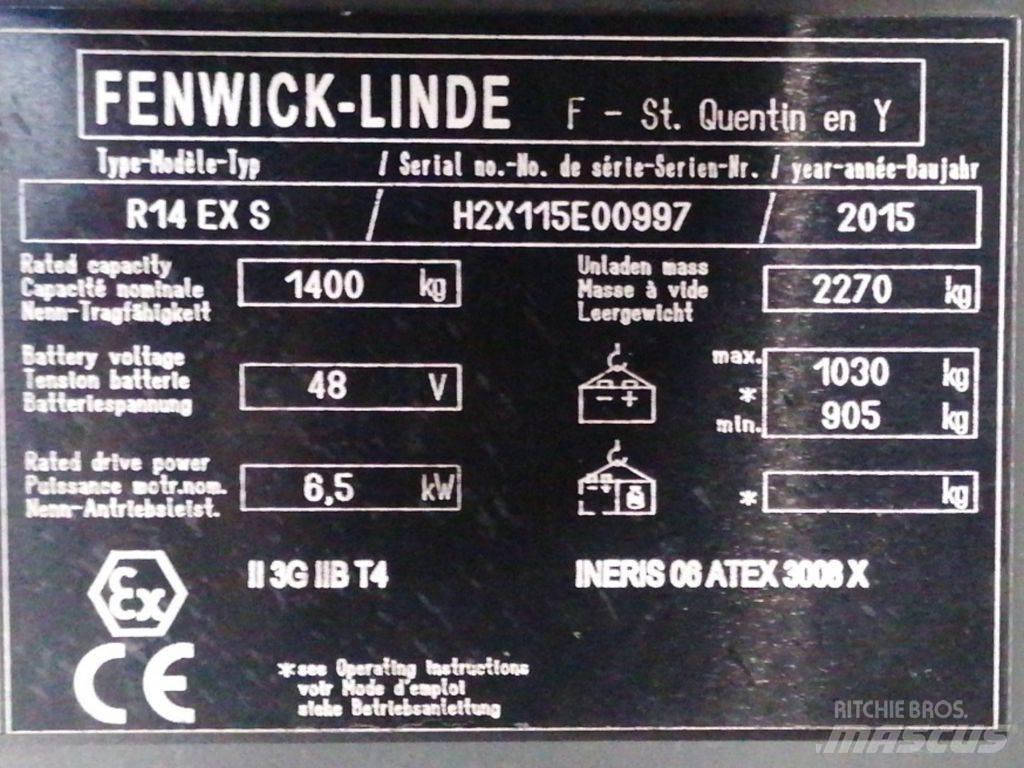 Linde R14 EX S Carretillas retráctiles