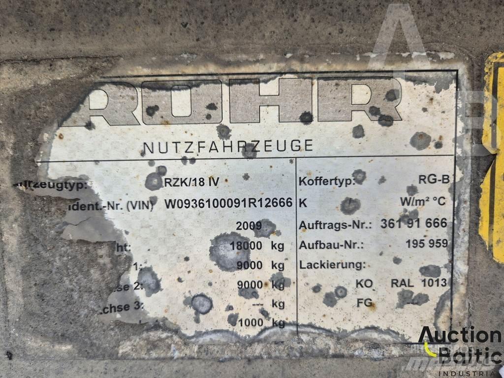 Rohr RZK 18 IV Semirremolques con caja de lona