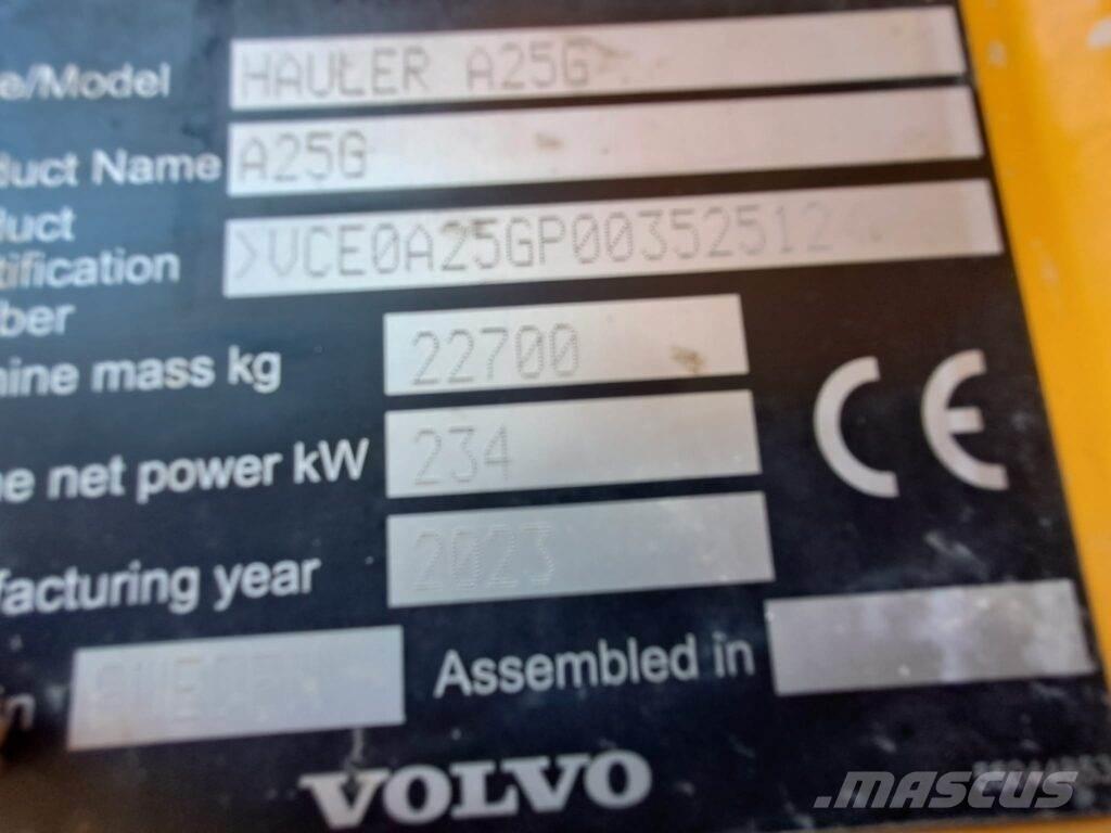 Volvo A25G Dúmpers articulados