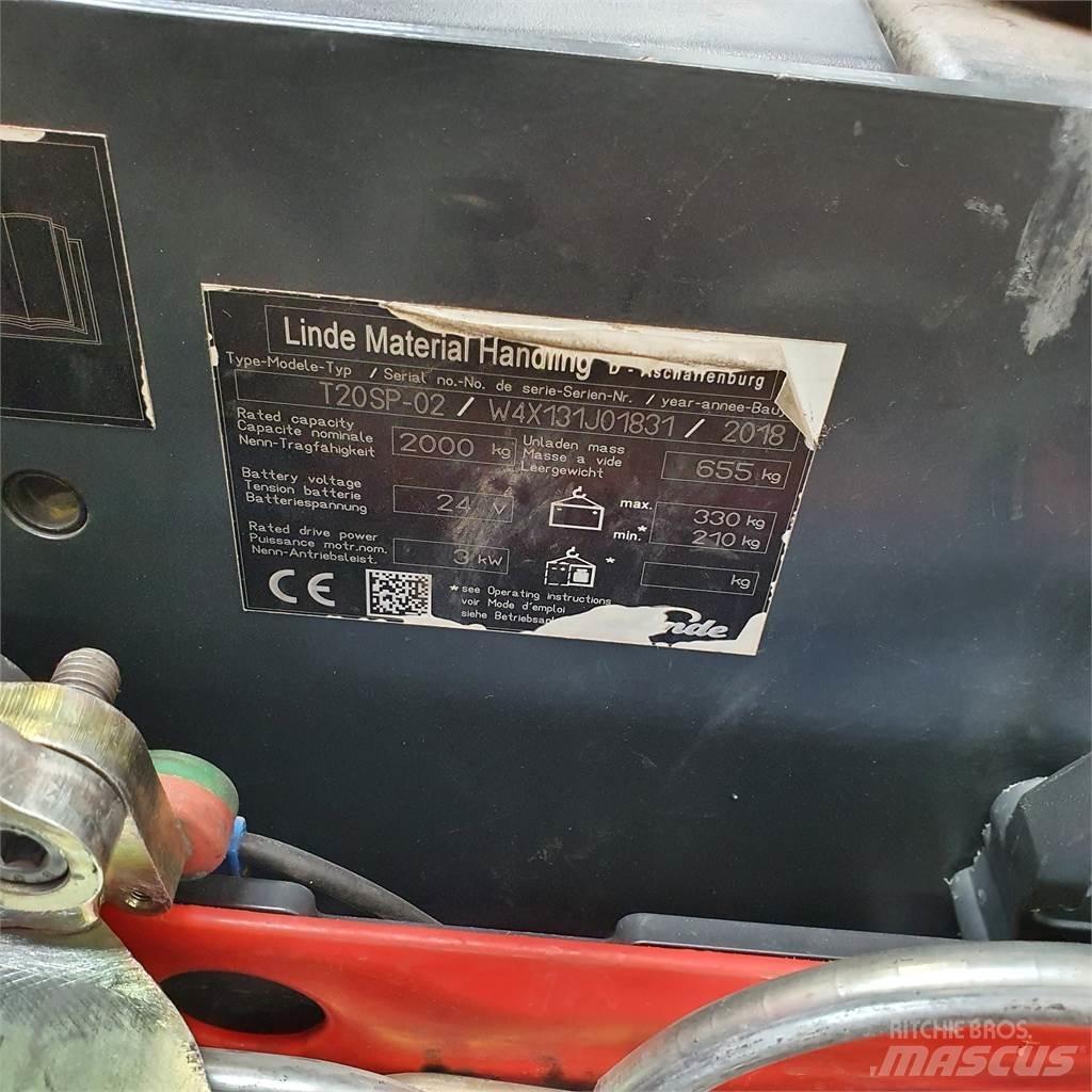 Linde T20SP-lang Transpaletas Electricas