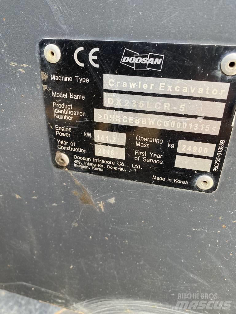 Doosan DX 235 LCR Excavadoras de cadenas