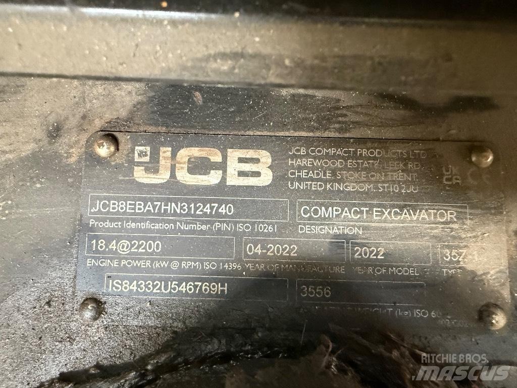 JCB 35Z-1 Mini excavadoras < 7t