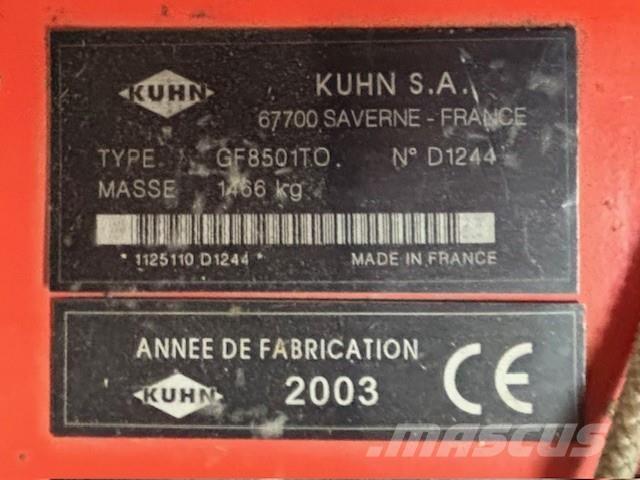 Kuhn GF 8501 TO Rastrillos y henificadores
