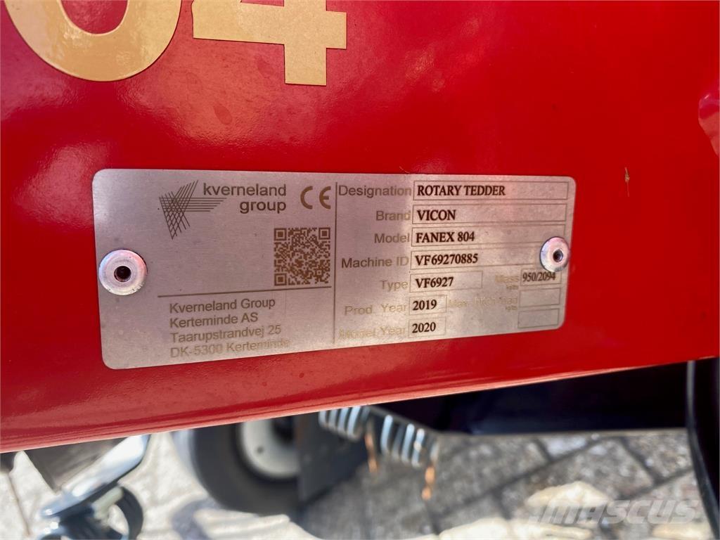 Vicon Fanex 804 Rastrillos y henificadores