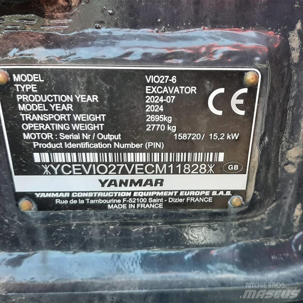 Yanmar Vio 27 Mini excavadoras < 7t