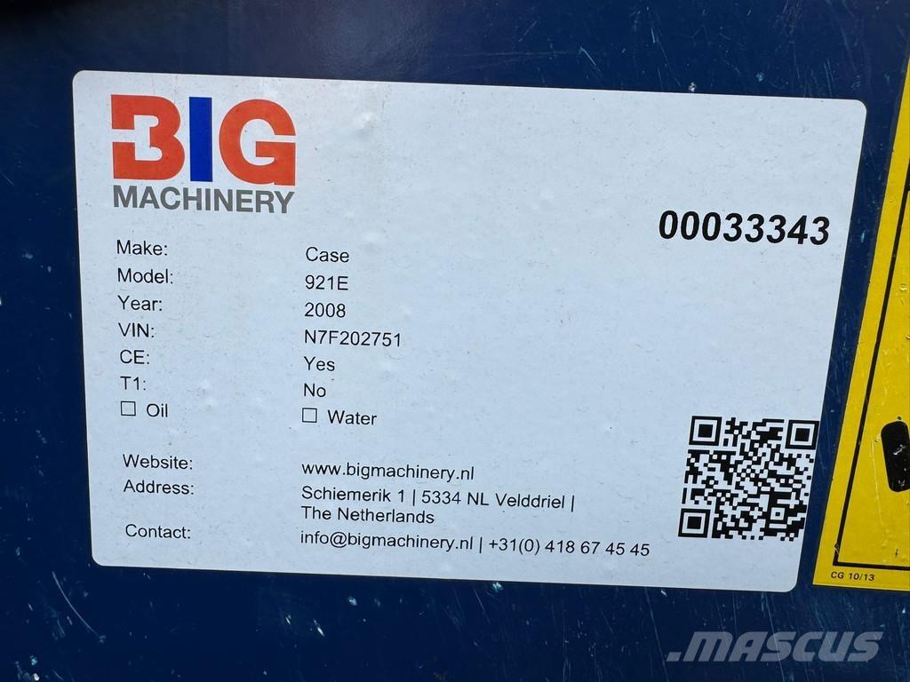 CASE 921E Cargadoras sobre ruedas