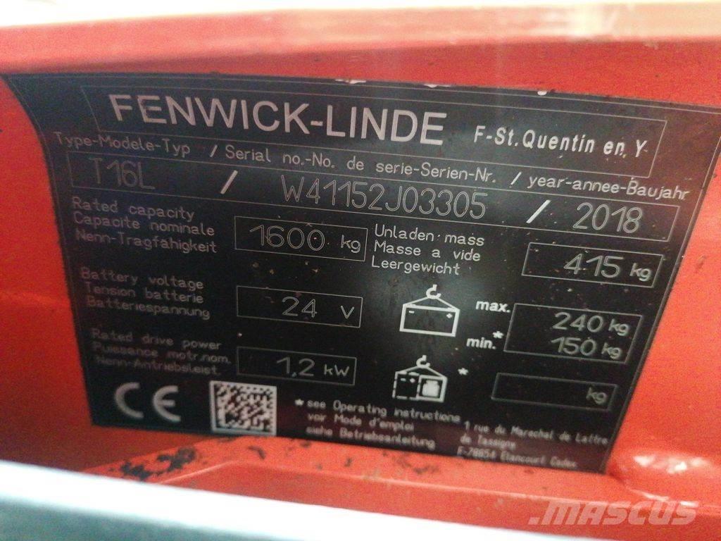 Linde T16L Transpaletas Electricas