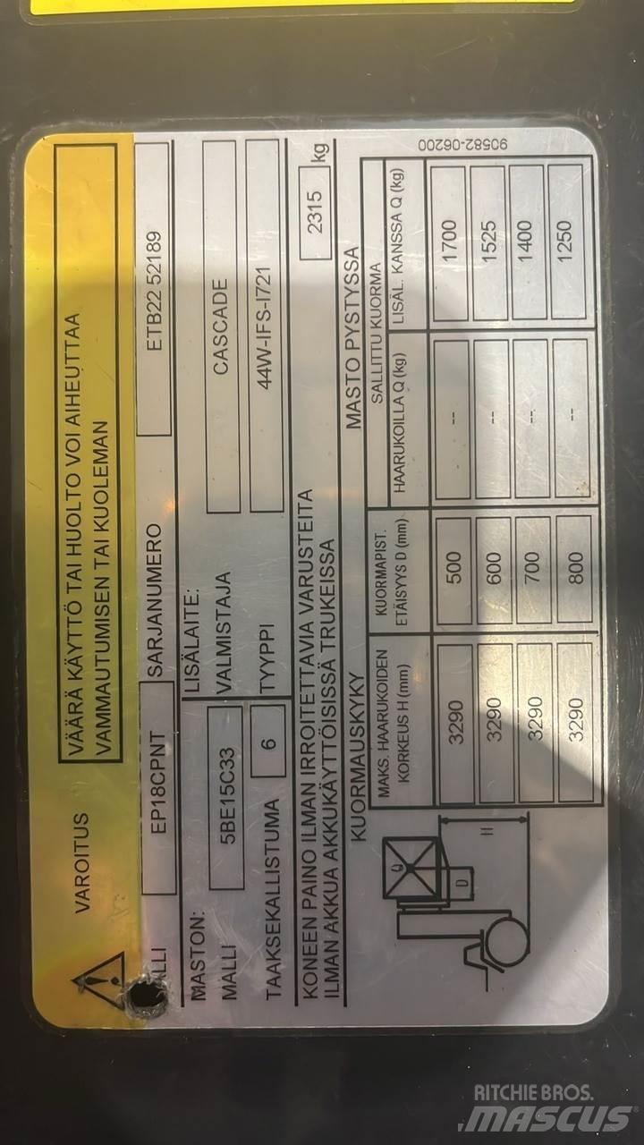  CMTPE Carretillas de horquilla eléctrica