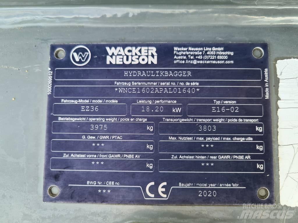 Wacker Neuson EZ36 Excavadoras de cadenas