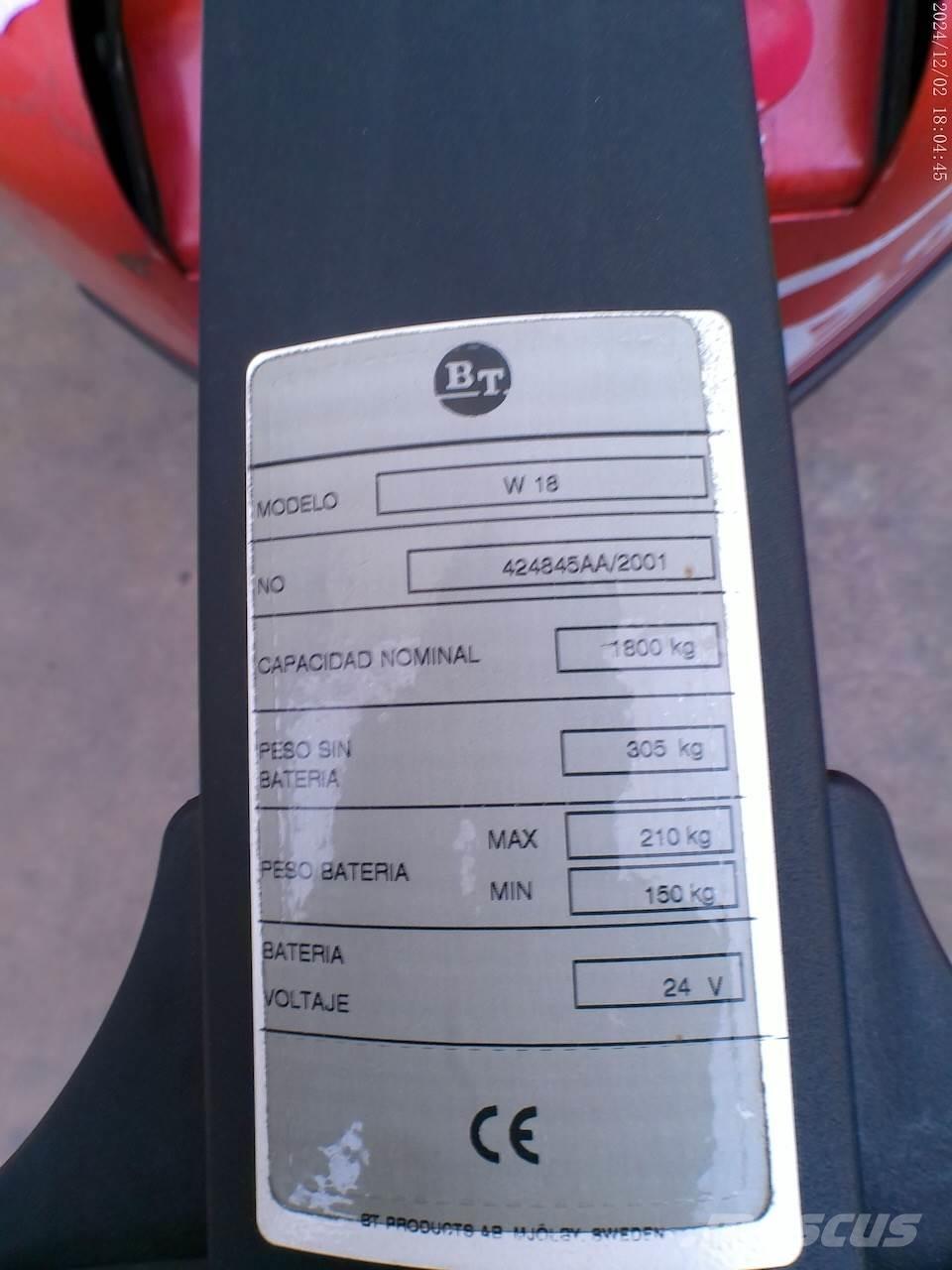 BT W 18 Transpaletas Electricas
