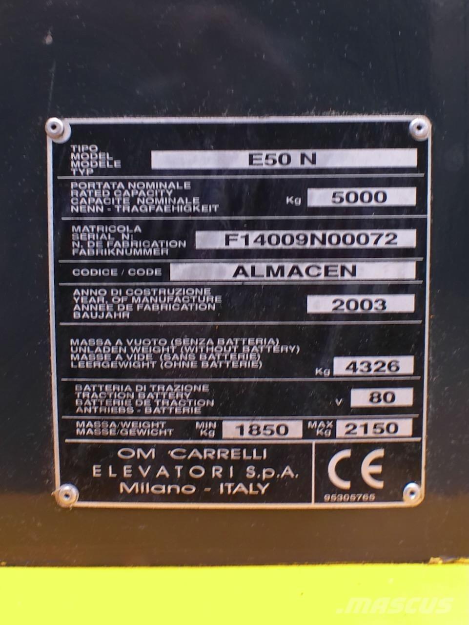 OM E50N Carretillas de horquilla eléctrica