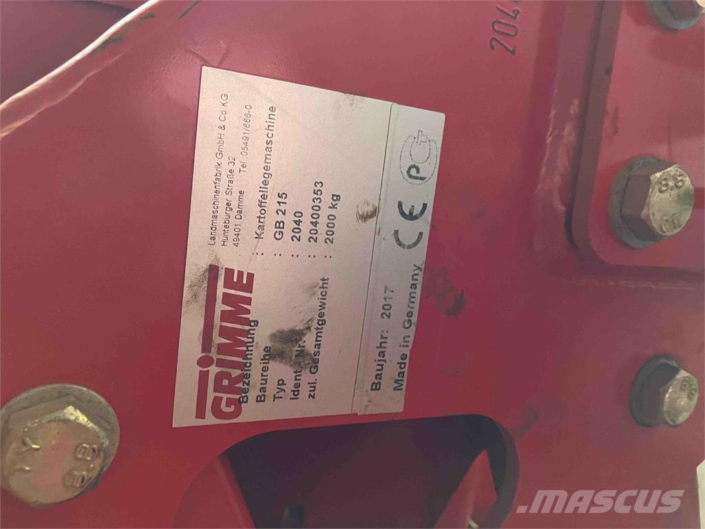 Grimme GB 215 Plantadoras de patatas