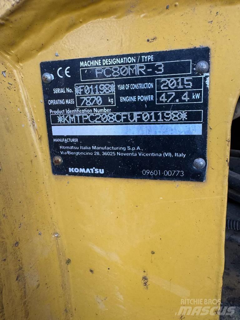Komatsu PC 80 MR-3 Excavadoras 7t - 12t