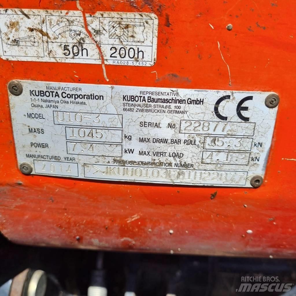 Kubota U 10-3a Mini excavadoras < 7t