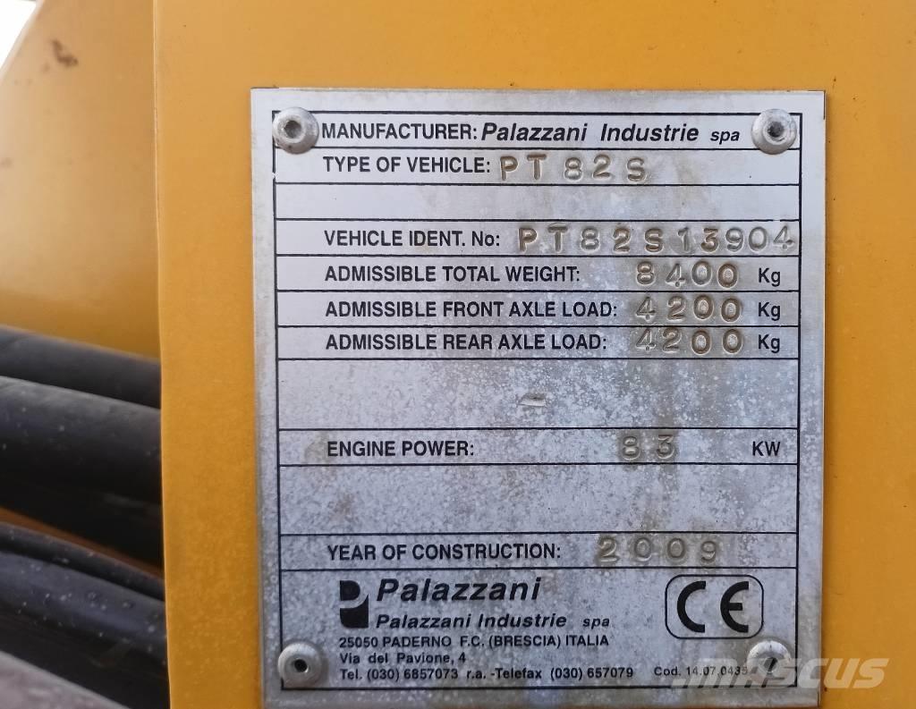 Palazzani PT82 Cargadoras de ruedas telescópicas