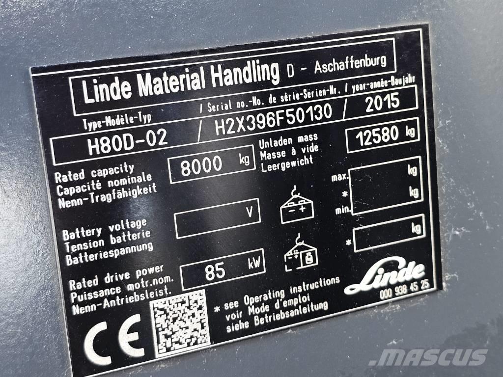 Linde H80D-02 Carretillas diesel
