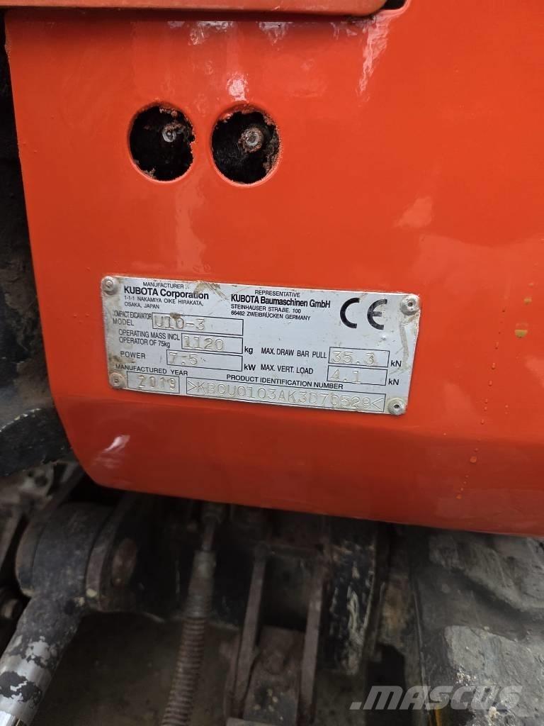 Kubota U 10-3 Mini excavadoras < 7t