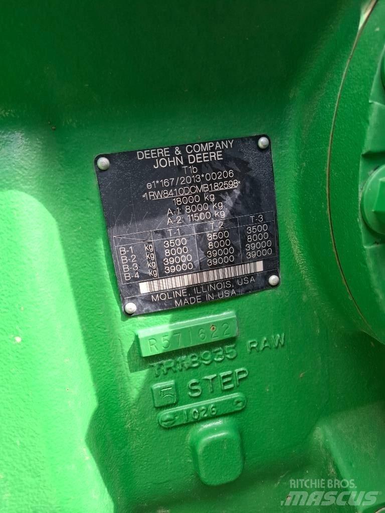 John Deere 8R410 Tractores