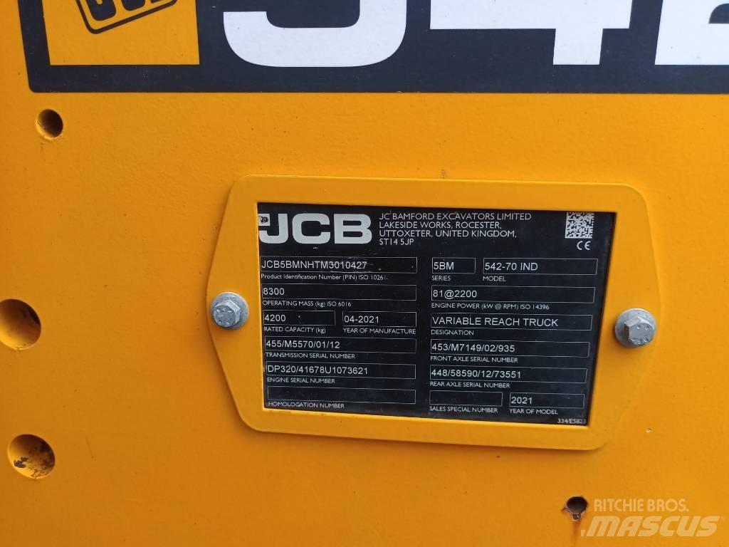 JCB 542-70 IND Cargadoras de ruedas telescópicas